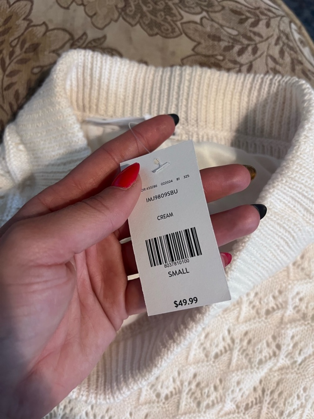 NWT Willow and Root Cream Crochet Maxi Skirt - Picture 6 of 6